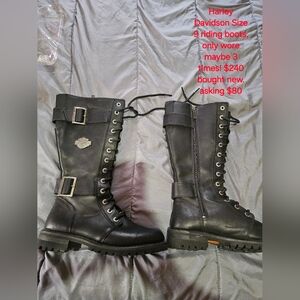 Harley Davidson Riding Boots Size 9